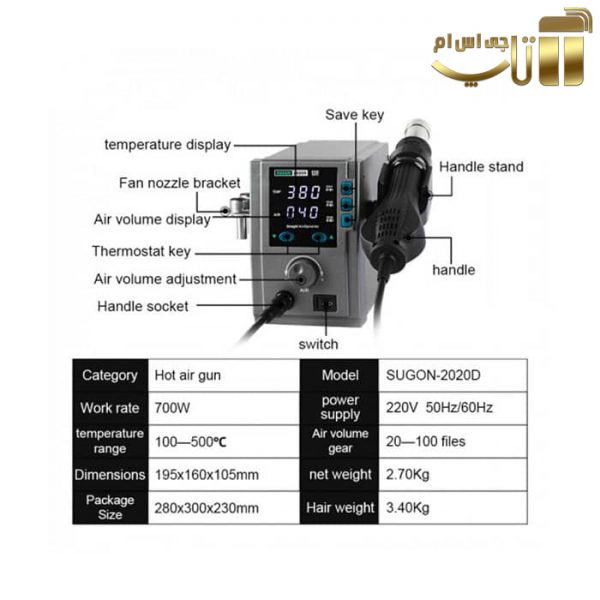 هیتر دیجیتال سوگون SUGON 2020D - تصویر 7