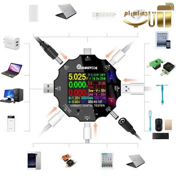 تستر شارژر مدل Atorch UD18 مناسب انجام تست ولتاژ