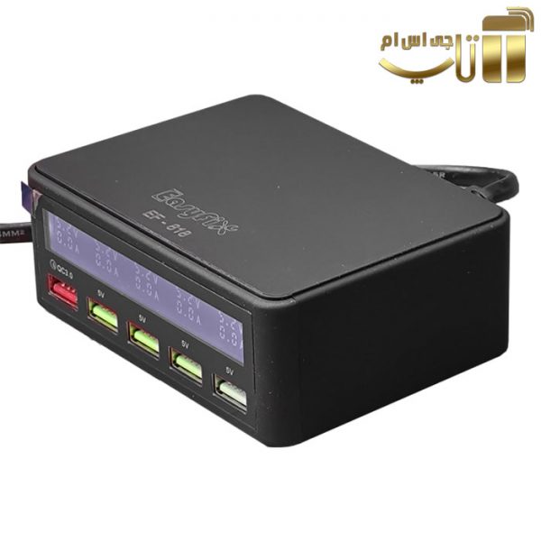 مولتی شارژر 5 پورت ایزی فیکس EF-818 با نمایشگر هوشمند LCD - تصویر 3
