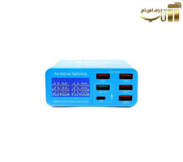 مولتی شارژر رومیزی ریلایف RL-304P دارای 6 پورت USB - تصویر 4