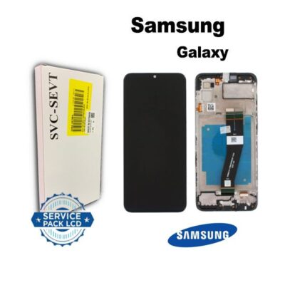 تاچ ال سی دی گوشی موبایل سامسونگ SAMSUNG A03 / A035 اورجینال سرویس پک مشکی بزرگ
