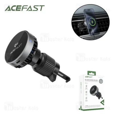 هولدر و شارژر وایرلس دریچه کولری مگ سیف ایس فست ACEFAST D40 Qi2 توان 15 وات