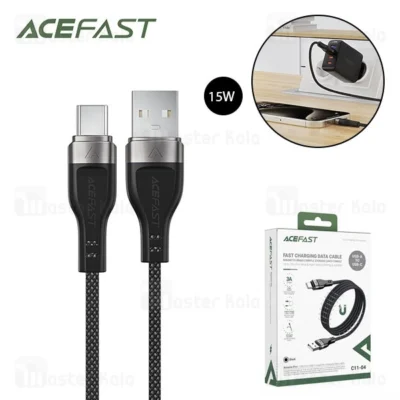 کابل فنری مگنتی Type-C ایس فست ACEFAST C11-04 طول 1.2 متر توان 15 وات