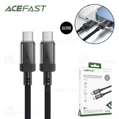 کابل Type-C به Type-C ایس فست ACEFAST C12-03 طول 1.2 متر توان 60 وات