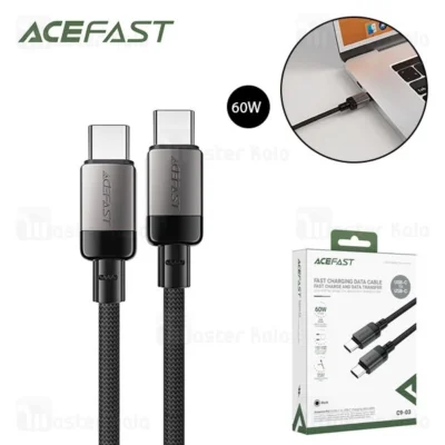 کابل Type-C به Type-C ایس فست ACEFAST C9-03 طول 1.2 متر توان 60 وات