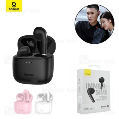 هندزفری بلوتوث دوگوش بیسوس Baseus E8 Bowie ENC True Wireless Earphones NGE8-01
