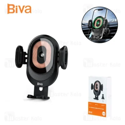 هولدر و شارژر وایرلس دریچه کولری بیوا Biva BH-29 Car Wireless Charging Phone Holder توان 15 وات