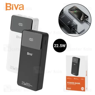 پاوربانک 20000 بیوا Biva BP-019 Power Bank Digital Display توان 22.5 وات