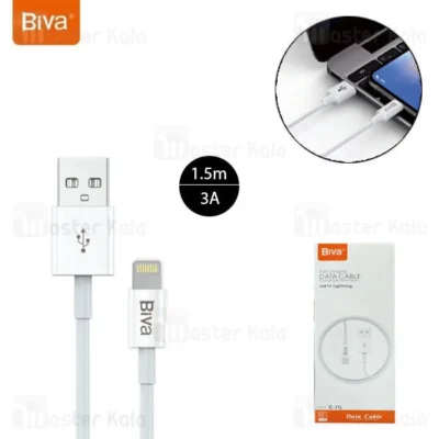 کابل لایتنینگ بیوا Biva C-11L طول 1.5 متر شدت جریان 3 آمپر
