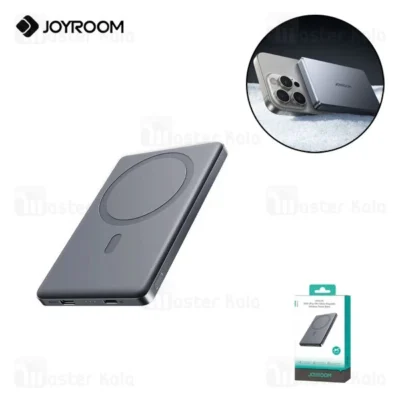 پاوربانک وایرلس فوق نازک 5000 مگنتی جویروم Joyroom JR-PBM08 توان 20 وات