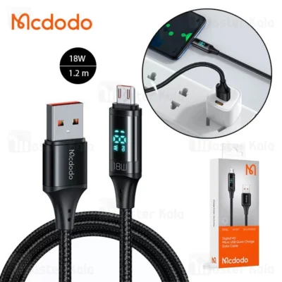 کابل میکرو یو اس بی مک دودو Mcdodo CA-1070 Digital HD Quick Charge Data طول 1.2 متر توان 18 وات