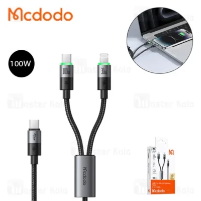 کابل دو سر Type-C و لایتنینگ مک دودو Mcdodo CA-670 توان 100 وات طول 1.5 متر