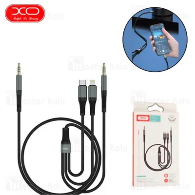 کابل انتقال صدا 3 به 1 Type C و لایتنینگ به AUX ایکس او Xo NB178C
