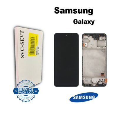 تاچ ال سی دی گوشی موبایل سامسونگ SAMSUNG M31S / M317 اورجینال سرویس پک شرکتی مشکی بافریم