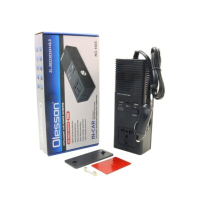 اینورتر خودرویی 200 وات 12/24VDC به 220VAC مدل 1665 مارک Olesson