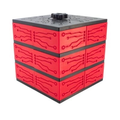 جعبه قطعات 3D print طرح آیسی نیمه اتوماتیک دارای 12 محفظه