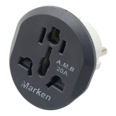 دوشاخه تبدیل سه به دو همه کاره ارت دار مارک Marken