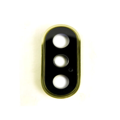 شیشه دوربین گوشی آیفون IPHONE XS اورجینال طلایی مشکی نقره ای با فریم