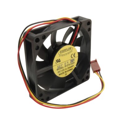 فن 12V سه سیمه سایز 7x7 ضخامت 1.5cm مارک EVERFLOW مدل R127015DH