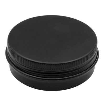 قوطی فلزی مشکی 60ml سایز 68x25mm