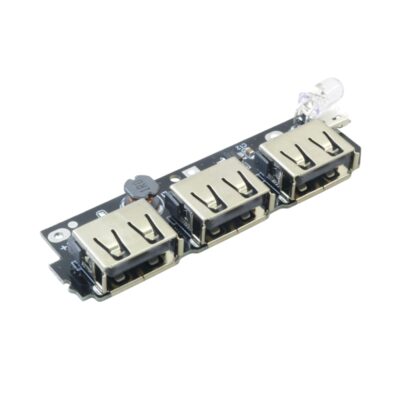 ماژول ساخت پاوربانک دارای سه خروجی 5V-2.1A USB