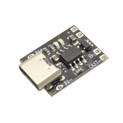 ماژول شارژر باتری لیتیومی 1 آمپر TP4056 با ورودی USB TYPE-C محافظ دار
