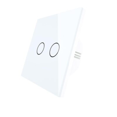 کلید دو پل لمسی هارموتاچ سفید