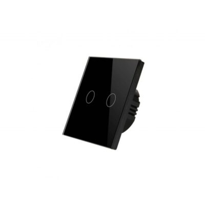 کلید دو پل لمسی هارموتاچ مشکی