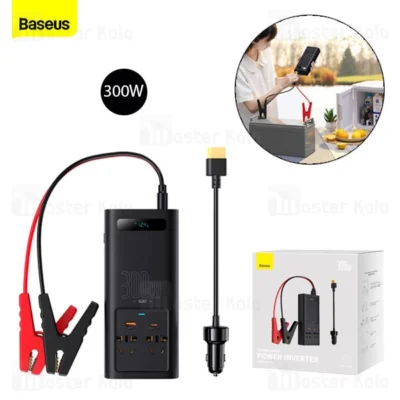 شارژر فندکی و چند راهی برق خودرو بیسوس Baseus IGBT CI30-02 Power Inverter CGNB010101 توان 300 وات