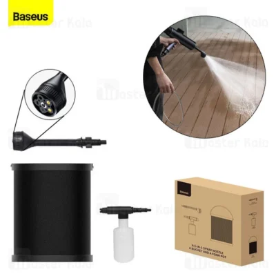 کیت 3تایی شست و شوی خودرو بیسوس Baseus Dual Power Portable Electric Car Wash Nozzle CPBD000001