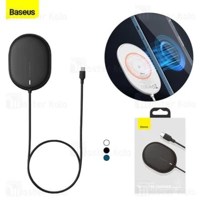 شارژر وایرلس مگنتی بیسوس Baseus Light Magnetic Wireless Charger WXQJ-01 15W توان 15 وات