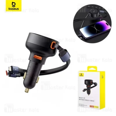 شارژر فندکی بیسوس Baseus cctxp-ccl Enjoyment Pro C00057802111 توان 60 وات همراه با 2 کابل متصل