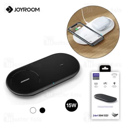 شارژر وایرلس جویروم Joyroom JR-A26 2 in 1 High Power Wireless Charger 15W توان 15 وات به همراه کابل