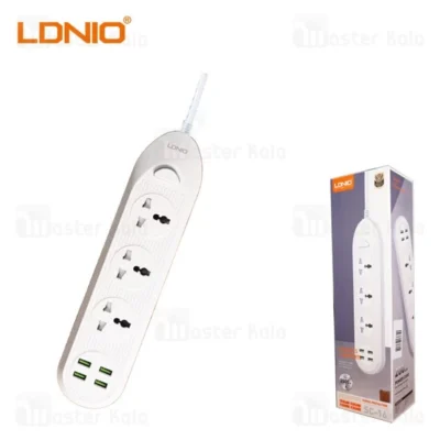 چند راهی برق و شارژر الدینیو LDNIO SC-16 دارای 4 پورت