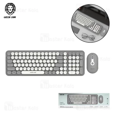 موس و کیبورد وایرلس گرین لاین Green Lion GKM-300 GNGKM300WKGY