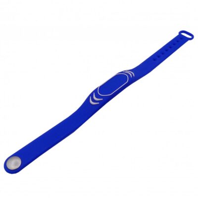 تگ RFID دستبندی سیلیکونی 125KHZ طرح شیائومی رنگ آبی