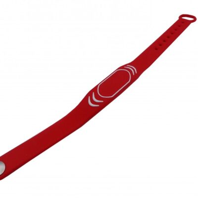تگ RFID دستبندی سیلیکونی 125KHZ طرح شیائومی رنگ قرمز