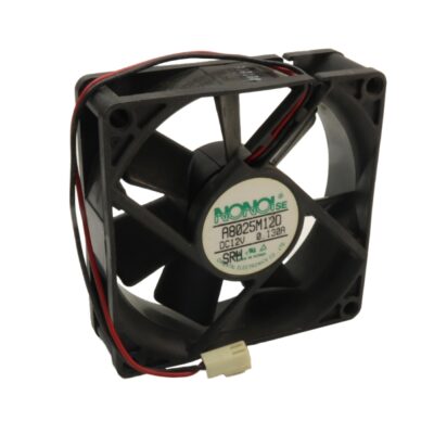 فن 12V دو سیمه سایز 8x8 ضخامت 2.5cm مارک NONOI مدل A8025M12D