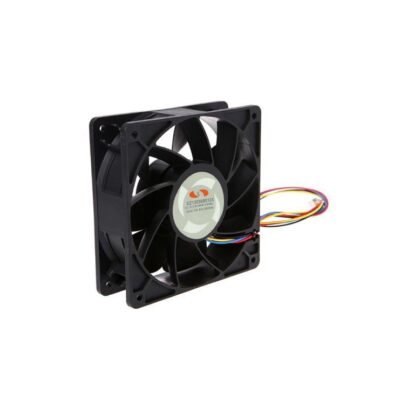 فن بلبرینگی 12V-2.8A چهارسیمه سایز 12x12 عرض 3.8cm کد KZ12038B012X