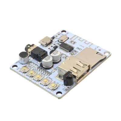 ماژول گیرنده بلوتوث صوتی TEL0108 با قابلیت پخش آهنگ از USB و TF-Card دارای میکروفن و IR Receiver
