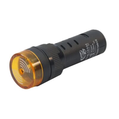 چراغ سیگنال بازردار AC220V نارنجی گرد مدل AD16-16SM