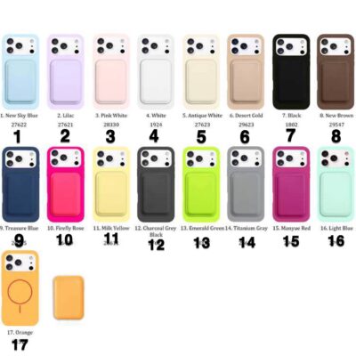 قاب سیلیکونی با ولت مگ سیف آیفون Silicone With Wallet Magsafe Iphone