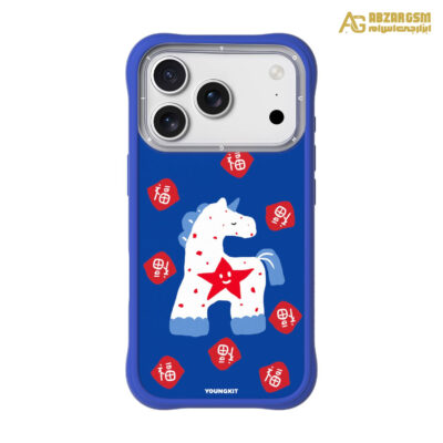 قاب Unicorn Star اسب تک شاخ ستاره دار آبی یانگ کیت Youngkit آیفون