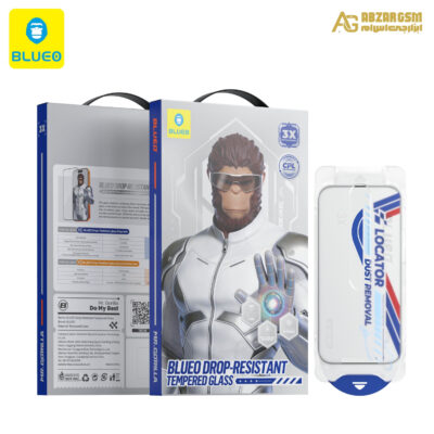 گلس ، محافظ صفحه بلو Blueo Drop-Resistant Tempered Eye Friendly Glass With Applicator Iphone