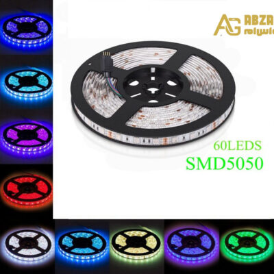 LED نواری RGB درشت 5050 60Pcs ضد آب رول 5متری