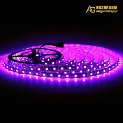 LED نواری بنفش درشت 5050 60Pcs رول 5متری