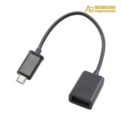 تبدیل OTG کانکتور Micro USB سیم دار 15cm مدل K-08