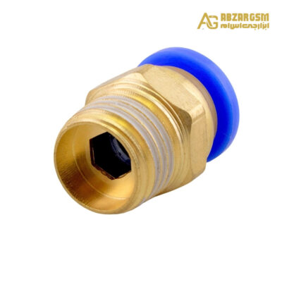رابط پنوماتیک PC08-02 فشاری نری لوله 8 میلی متر – رزوه 1/4 اینچ