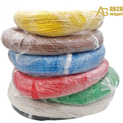 سیم افشان سایز 1x0.25 آبی حلقه 80 متری