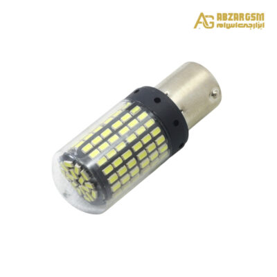 لامپ LED خودرویی 144 تایی 1156 (BA15S) تک کنتاکت 21W سفید مهتابی
